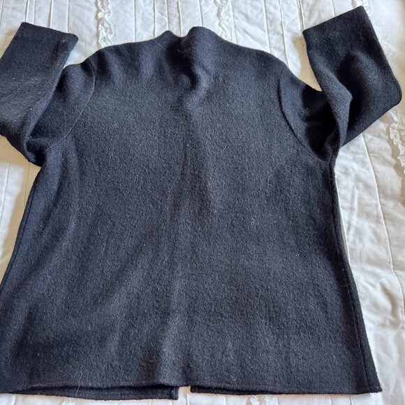 Hearts of Palm Womans Large Black Wool Cardigan - Picture 6 of 6